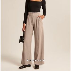 Abercrombie & Fitch TAILORED WIDE LEG PANT